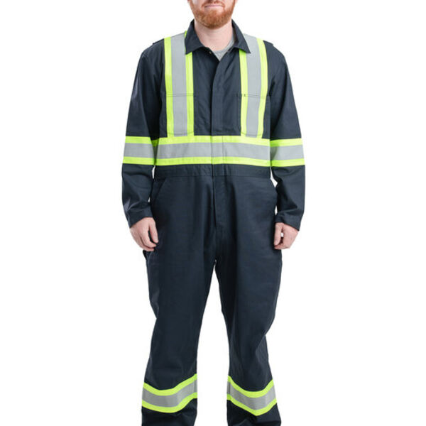 Men's Safety Striped Gasket Unlined Coverall Thumbnail