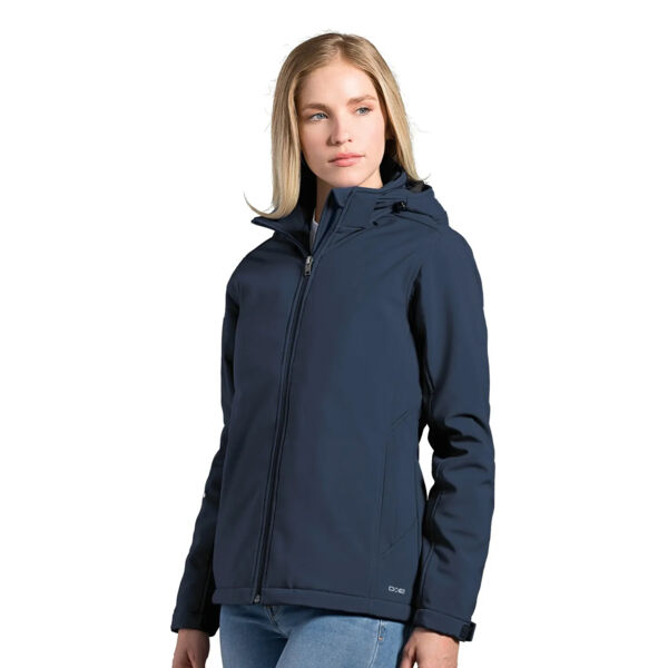 Ladies Insulated Softshell Jacket w/ Detachable Hood (Milestone Program) Thumbnail