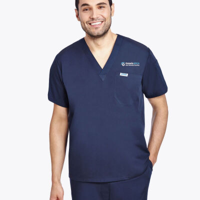 Men's Scrub V-neck Top Thumbnail