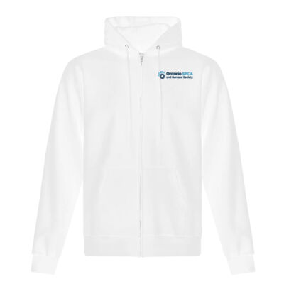 Back Paw Print- Unisex Full-Zip Hoodie Thumbnail