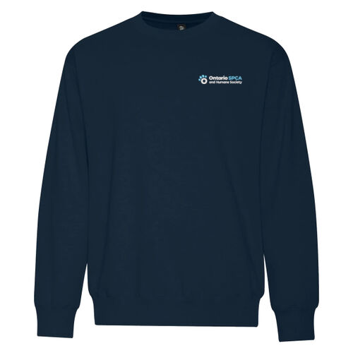 Back Paw Print- Men's Crewneck Sweatshirt Thumbnail